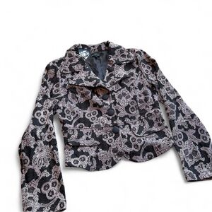 Coco & Tashi Baroque Brocade Peplum Blazer Jacket – Size L
